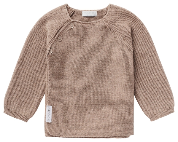 NOPPIES - Strickshirt Langarm Taupe Melange